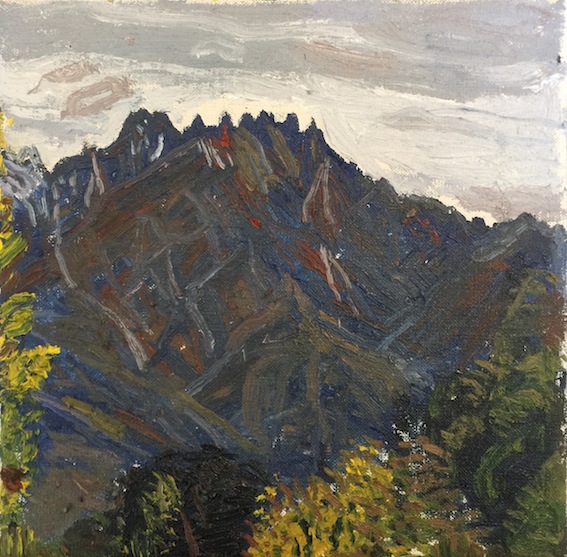 Susan Wilson |Mountain from Wanaka shore | McAtamney Gallery and Design Store | Geraldine NZ